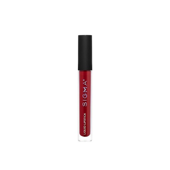 Sigma Liquid Lipstick Venom Red Liquid Matte Wine Color Travel Purse Size - Picture 2 of 2